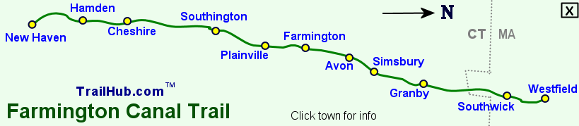Farmington Canal Heritage Trail Map