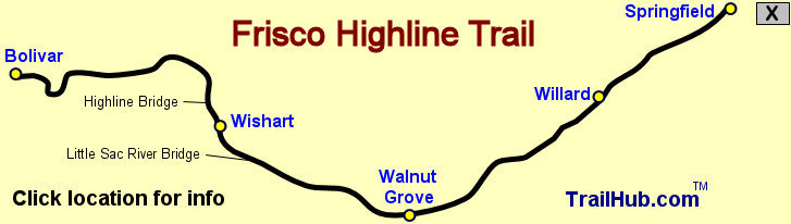 Frisco Highline Trail Map